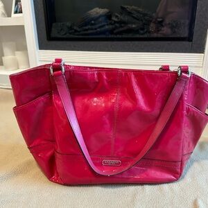 Dark Pink Coach Bag